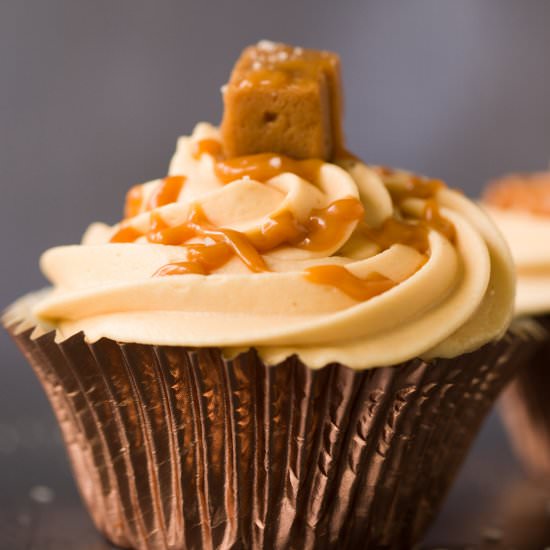 Incredible Salted Caramel Cupcakes - Recipe photo by amytreasurefood