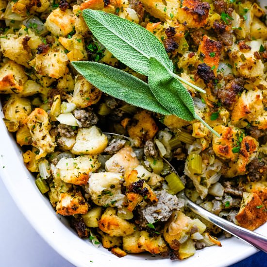 Sausage Fennel and Apple Stuffing - Recipe photo by garlic and zest