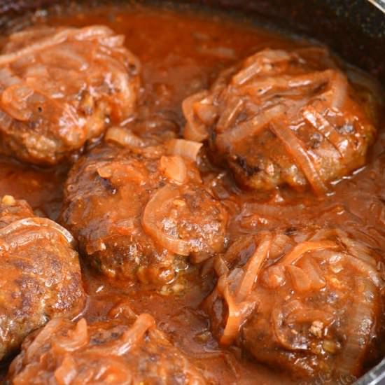 French Onion Salisbury Steaks - Recipe photo by WillCookForSmiles