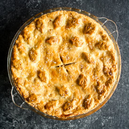 Apple Pie with Cream Cheese Crust - Recipe photo by The Desserted Girl