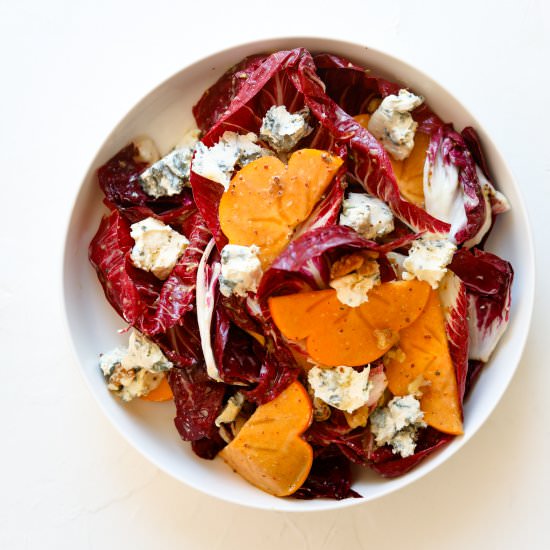 Persimmon and Blue Cheese Salad - Recipe photo by Craving California