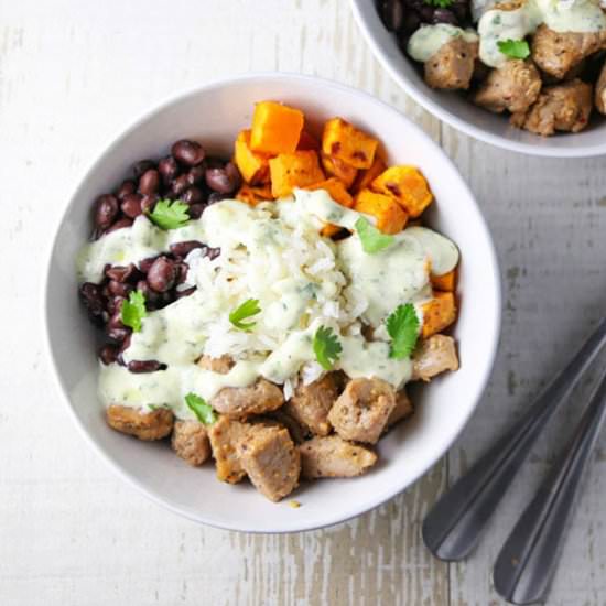 Steakhouse Pork Tenderloin Bowls - Recipe photo by Tastefulventure