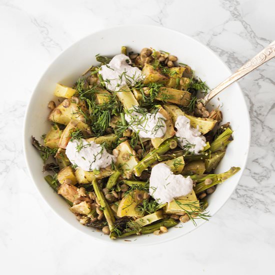 Vegan Lemon Dill Potato Salad - Recipe photo by Plentyfullvegan