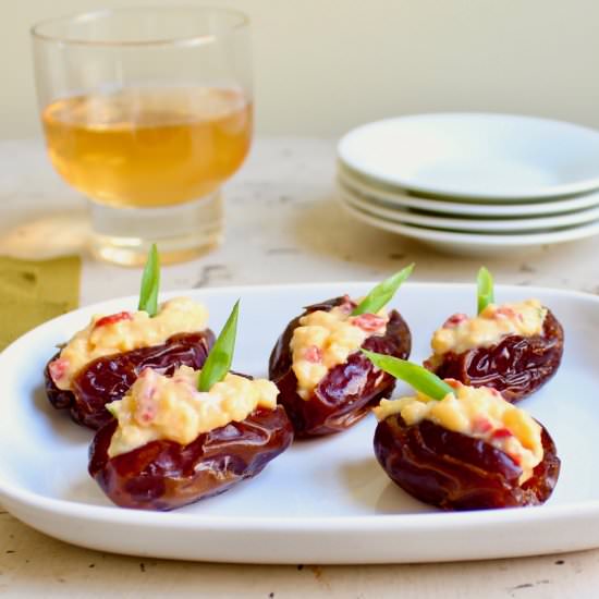 Pimento Cheese Stuffed Dates - Recipe photo by the good eats co