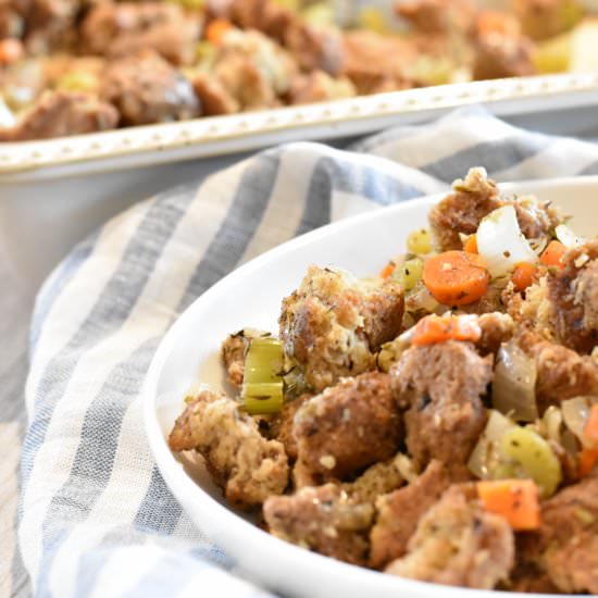 Keto Stuffing - Recipe photo by TheKetoOption