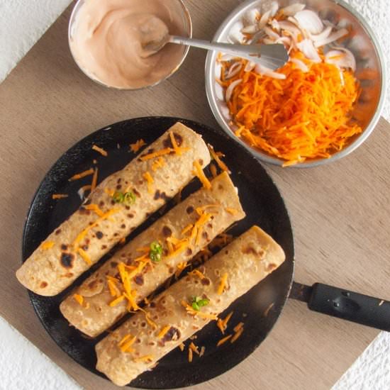 Paneer Roll Recipe - Recipe photo by Puja