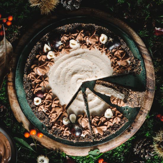 No-bake Chocolate Chestnut Pie - Recipe photo by Use Your Noodles