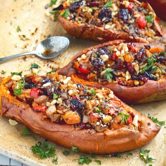 Savory Twice Baked Sweet Potatoes - Recipe photo by Healthy Taste Of Life