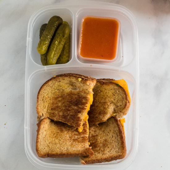 Grilled Cheese Lunchbox Idea - Recipe photo by familyfreshmeals