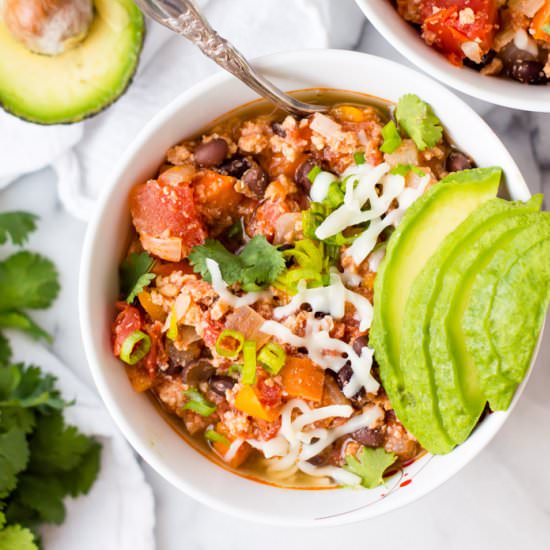 Slow Cooker Turkey Taco Chili - Recipe photo by Thenaturalnurturer