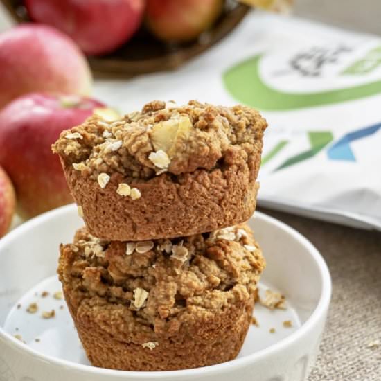 Chunky Apple Caramel Muffin - Recipe photo by rawnutritional
