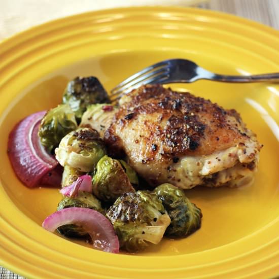 Honey-Mustard Sheet Pan Chicken - Recipe photo by Food Gal