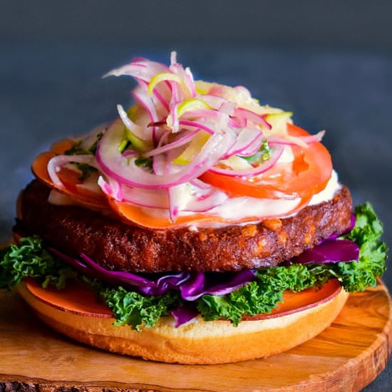 Best Fall Veggie Burger - Recipe photo by EasycookingwithMolly