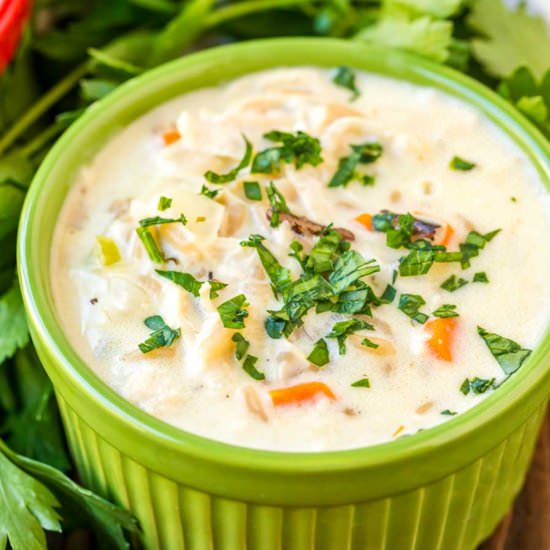 Wild Rice Soup - Recipe photo by julieseatsandtreats