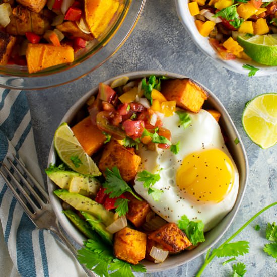 Roasted Butternut Squash Hash Bowl - Recipe photo by a meal in mind