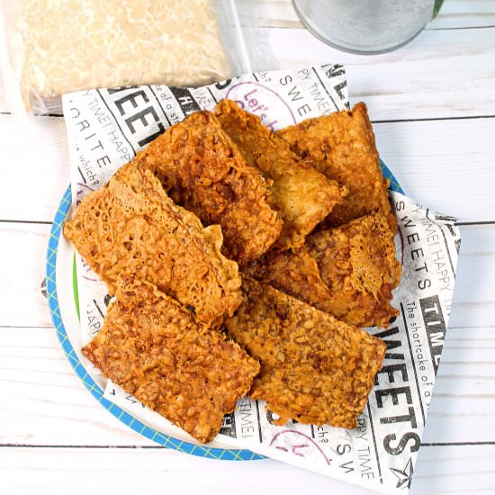 Crunchy Deep Fried Tempeh - Recipe photo by piggyout