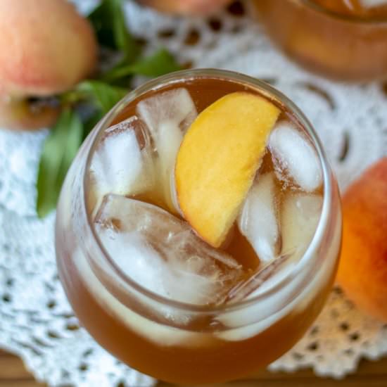 Peach Tea - Recipe photo by BinkysCulinaryCarnival