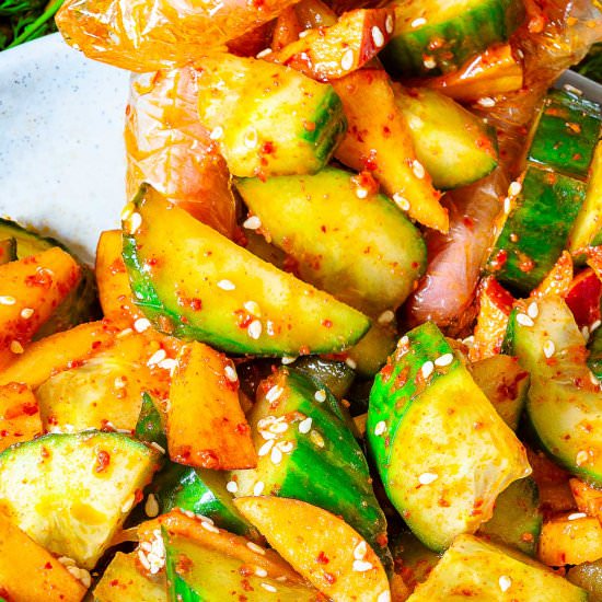 spicy cucmber salad - Recipe photo by cookingwithlei