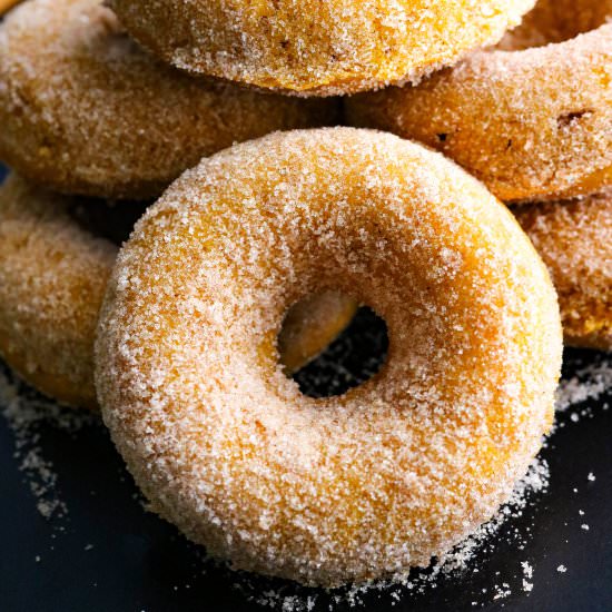 Healthy Baked Pumpkin Donuts - Recipe photo by Pinchmegood