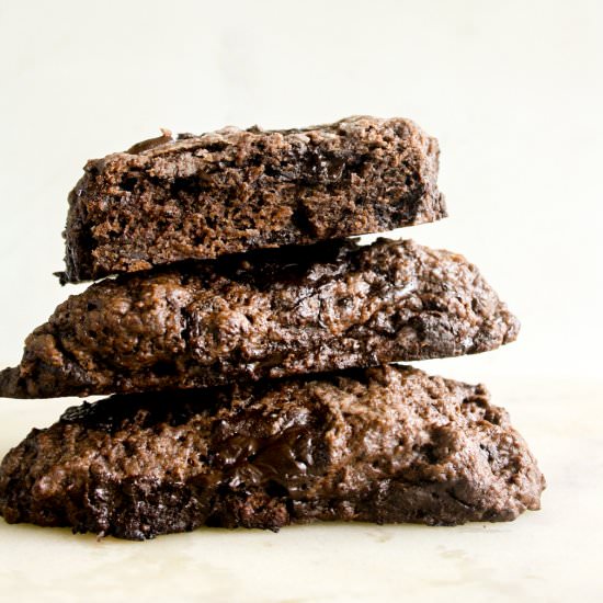 Double Chocolate Scones - Recipe photo by The Desserted Girl