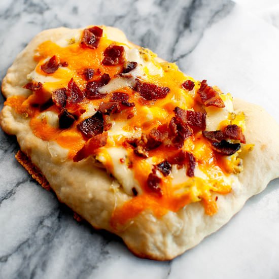 Scrambled Egg Breakfast Pizza - Recipe photo by KeyToMyLime