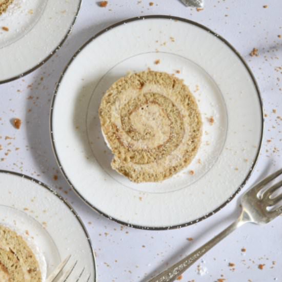 Cookie Butter Swiss Roll Cake - Recipe photo by TwoSugarBugs