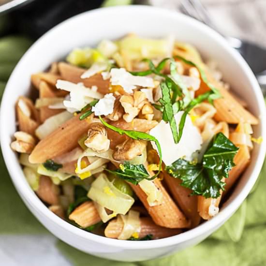 Lemon and Leek Pasta - Recipe photo by therusticfoodie