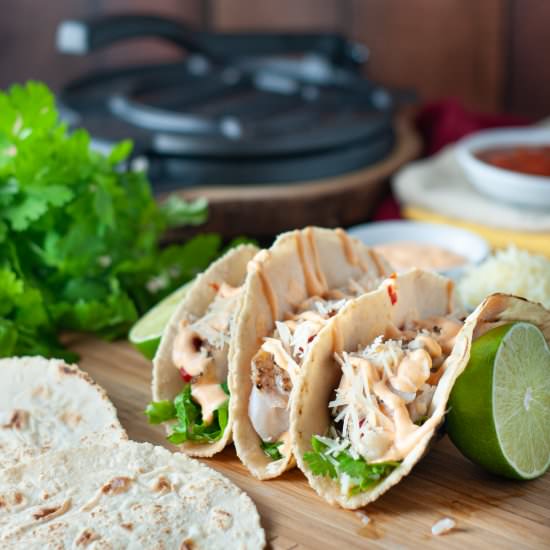 Cod tacos with homemade tortillas - Recipe photo by photosandfood