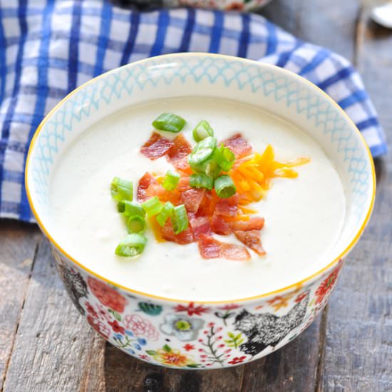 Crock Pot Potato Soup - Recipe photo by The Seasoned Mom