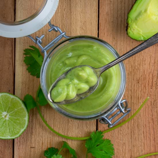 Creamy Avocado Lime Guac Dressing - Recipe photo by a meal in mind