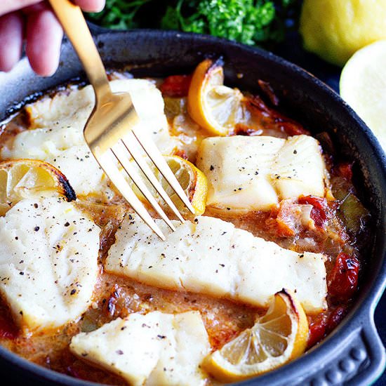 Turkish Baked Cod Recipe - Recipe photo by unicorns in the kitchen