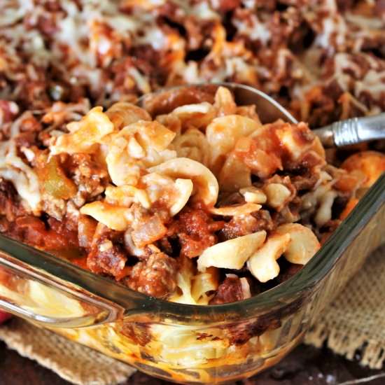 Hamburger Noodle Bake - Recipe photo by thekitchenismyplayground