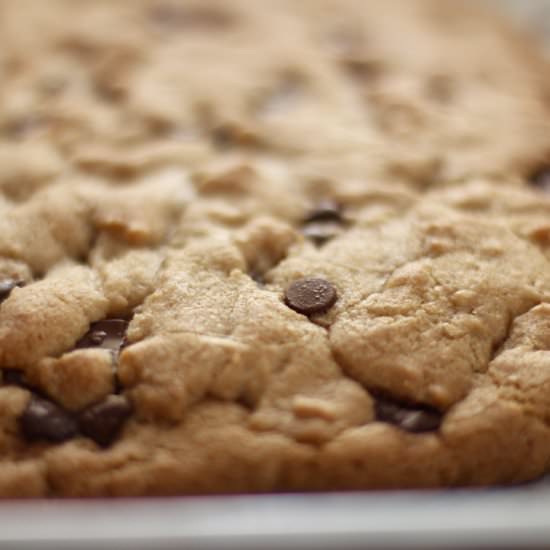 Dairy FreeFudge Stuffed Cookie Bars - Recipe photo by soulandstreusel