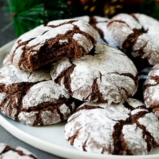 Chocolate Crinkle Cookies - Recipe photo by dinneratthezoo