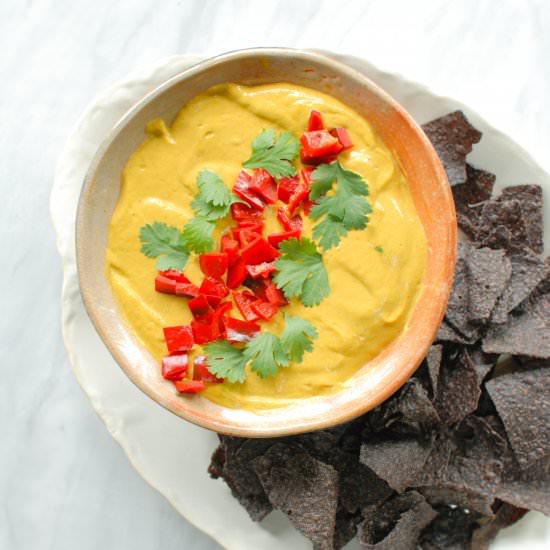 Vegan Pumpkin Queso - Recipe photo by Willamettetransplant