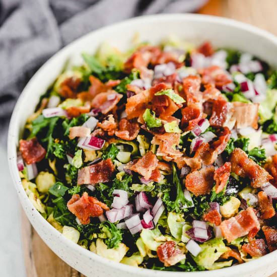 Brussels Sprouts Bacon Salad - Recipe photo by PrimaveraKitchen