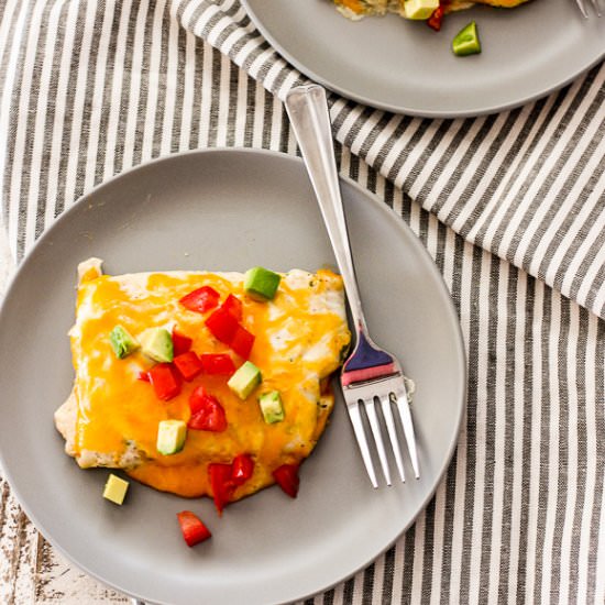 Shredded Beef Green Chile Enchilada - Recipe photo by lisasdinnertimedish