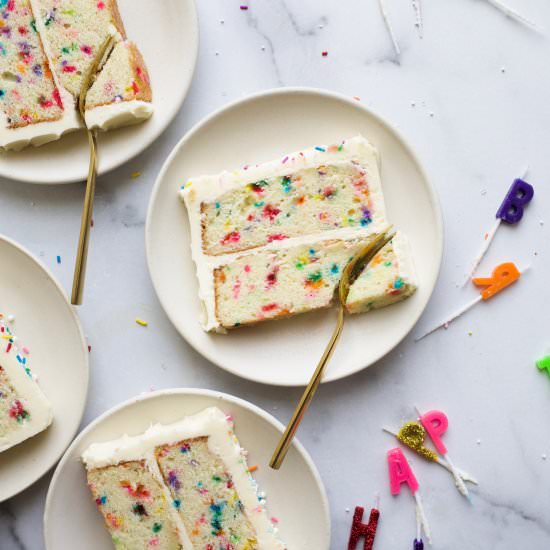 Funfetti Cake - Recipe photo by thewoodandspoon