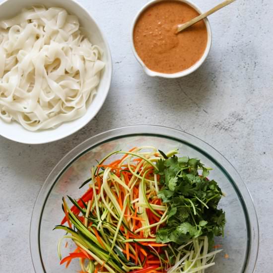 Creamy Coconut Thai Noodle Salad - Recipe photo by Craving California