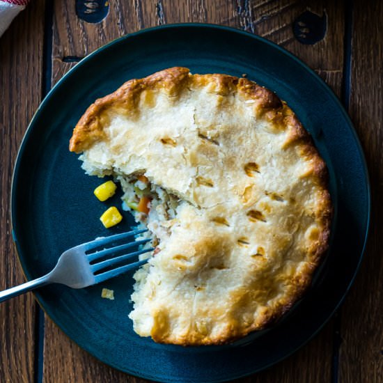Leftover Turkey Pot Pie Recipe - Recipe photo by TheDeliciousSpoon
