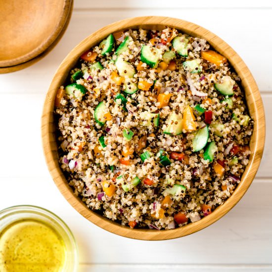 Easy & Zesty Quinoa Salad - Recipe photo by TheDeliciousSpoon