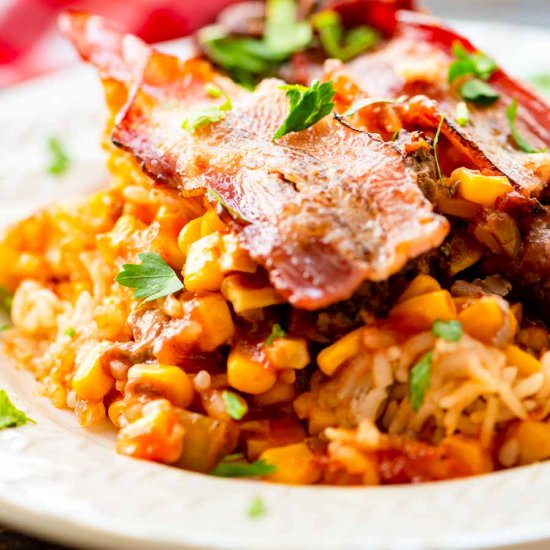 7 Layer Casserole - Recipe photo by julieseatsandtreats