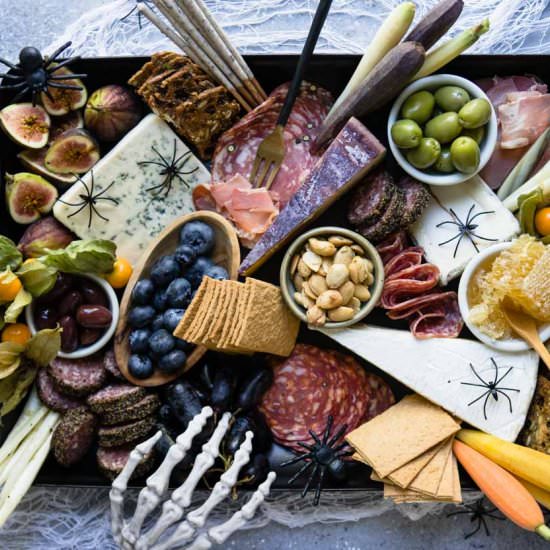 Halloween Theme Charcuterie Board - Recipe photo by Howe We Live