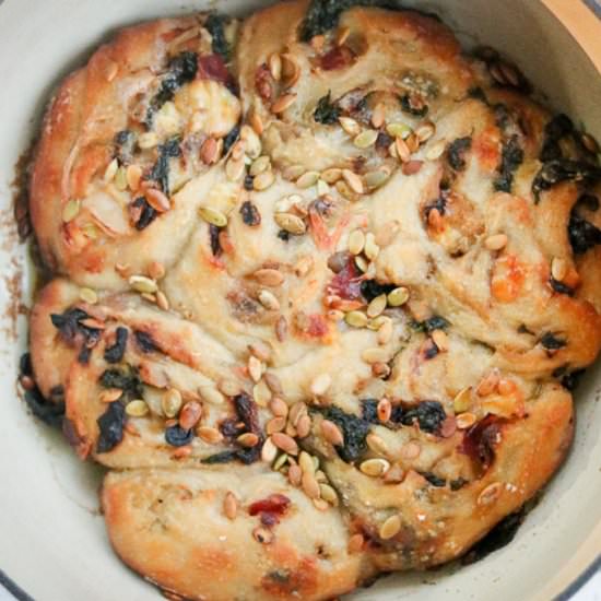 Spinach Pear Onion Cheese Rolls - Recipe photo by LifesLittleSweets