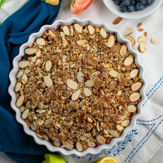 Blueberry Apple Crisp Paleo, GF - Recipe photo by a meal in mind