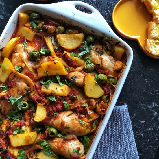The ultimate chicken cacciatore - Recipe photo by Once a Foodie