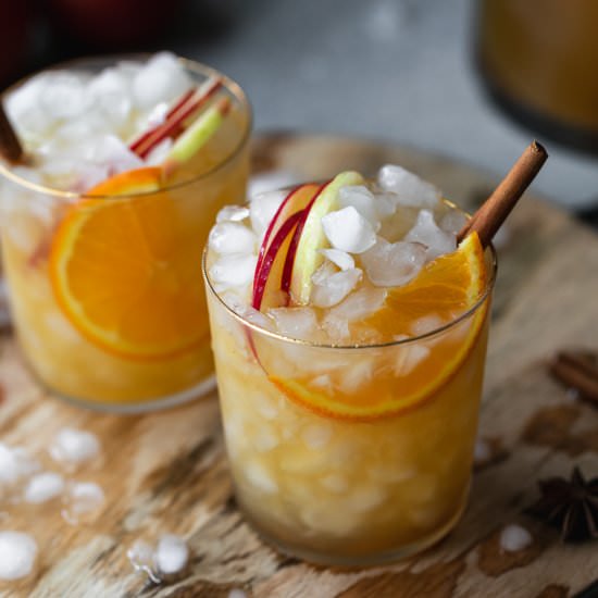 Spiced Orange Apple Cider Sangria - Recipe photo by Spices in my DNA