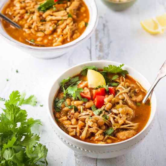 Instant Pot White Chicken Chili - Recipe photo by Garden in the kitchen