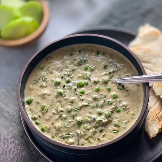 Methi Matar Malai - Recipe photo by pipingpotcurry