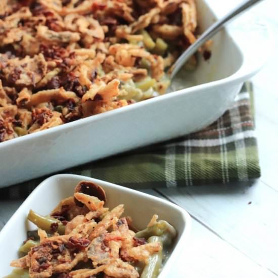 Crispy Bacon + Green Bean Casserole - Recipe photo by Carefree Mermaid